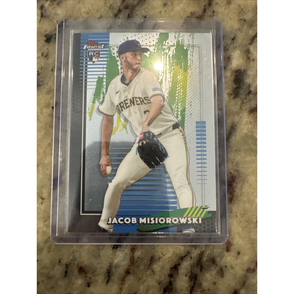 2026 Topps Finest Jacob Misiorowski RC #82 Common Milwaukee Brewers Rookie Card